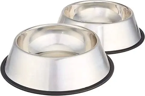 Amazon Basics Дат баспас болоттон жасалган Dog Bowl