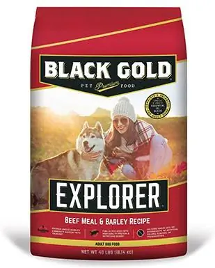 Black Gold Explorer suha hrana za pse od goveđeg brašna i ječmene formule