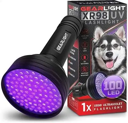 GearLight хэт ягаан туяаны хар гэрлийн гар чийдэн XR98