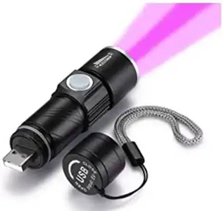 Đèn pin USB có thể sạc lại Darkbeam UV Light