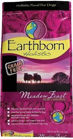 Earthborn Holistic Meadow Feast მარცვლეულის გარეშე ბუნებრივი მშრალი ძაღლის საკვები