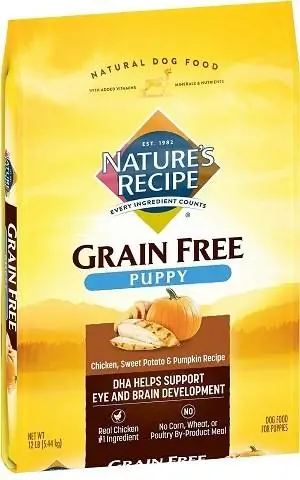 Nature's Recipe Grain-Free Puppy Chicken, Sweet Potato, & Pumpkin Recipe Dry Dog Food