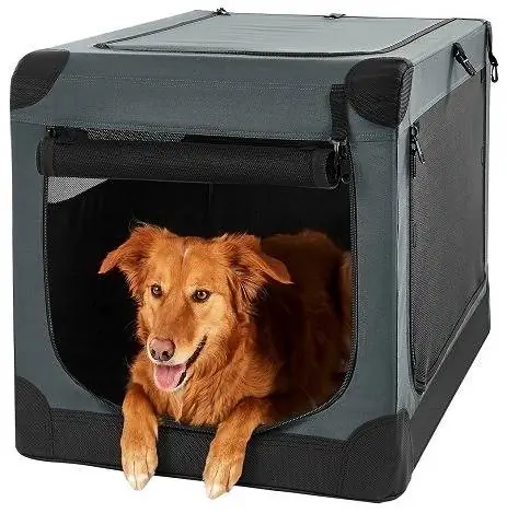 Frisco Indoor at Outdoor 3-Door Collapsible Soft-Sided Dog Crate