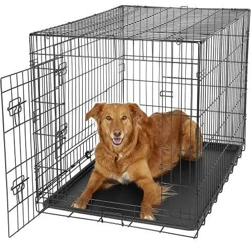 Paws & Pals Oxgord Double Door Collapsible Wire Dog Crate