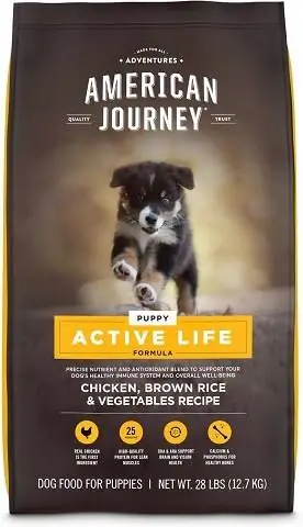 American Journey Active Life Formula Yavru Tavuk, Kahverengi Pirinç ve Sebze Tarifli Köpek Maması