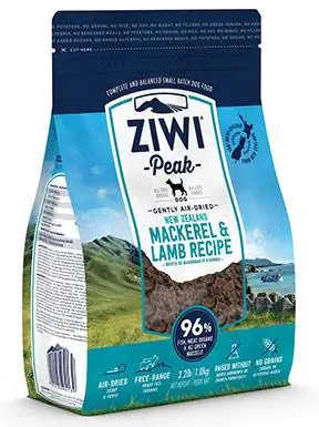 Receita sem grãos ZIWI Peak de cavala e cordeiro