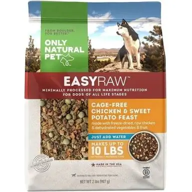 Alimento para cães cru desidratado de grau humano Only Natural Pet EasyRaw