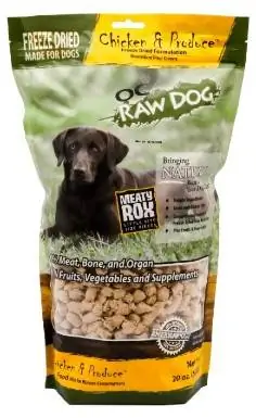 Recette de poulet et de produits lyophilisés OC Raw Dog Food