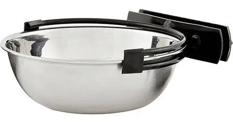 MidWest Stainless Steel Snap'y Fit Dog Kennel Bowl