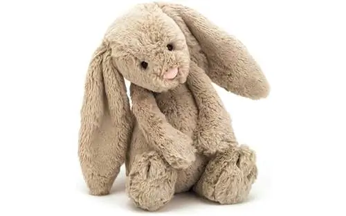 Polnjena žival Jellycat, sramežljiv bež zajček