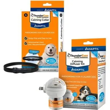 Bundle ThunderEase Beruhigungshalsband + Diffusor für Hunde