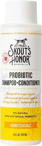 Skout's Honor Probiotic Honeysuckle Pet Shampoo & Conditioner