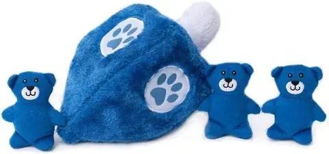 ZippyPaws Burrow Interactive Dog Toys - Hanukkah Dreidel