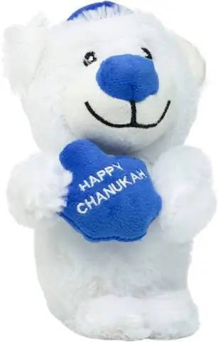 Rite Lite CHEWDAICA Chanukah Squeaky Bear Juguete para perro