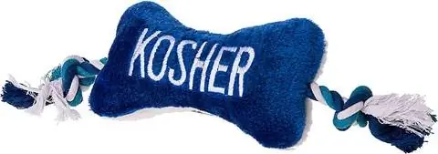 Copa Judaica Chewish Treats Kosher Dog Toy s pískadlom a ťahačom