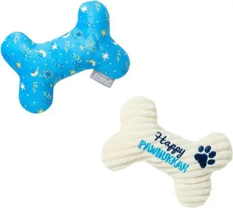 Frisco Plysch Happy Pawnukkah Bone Squeaky