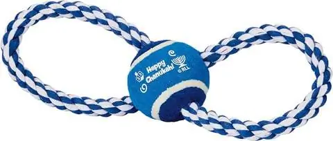 Rite Lite Chewdaica Chanukah Rope Dog სათამაშო