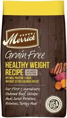 Merrick Dry Dog Food, Առողջ քաշով հացահատիկ անվճար