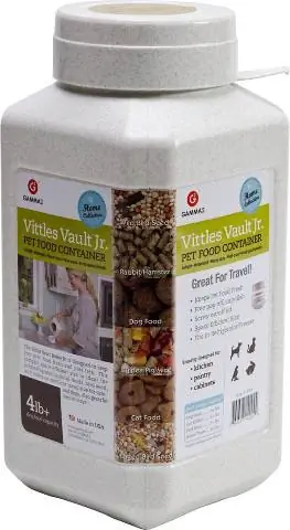 Gamma2 Vittles Vault Junior Depozitare hrană pentru animale de companie, 4–6 lb