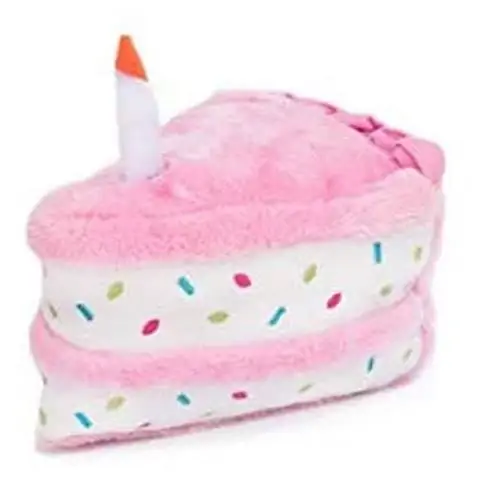 ZippyPaws Verjaardagkoek Plush Speelgoed Met Squeaker