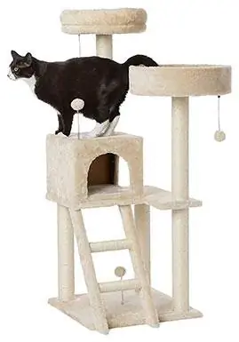 Amazon Basics Large Dual Platform Cat Condo Tree Tower