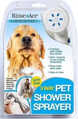 Rinse Ace 3-way Shower Sprayer Dog Grooming Tool - საუკეთესო მთლიანობაში