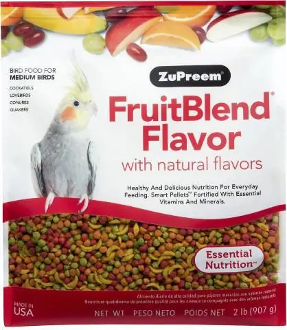 ZuPreem FruitBlend Daily Alimento mediano para pájaros