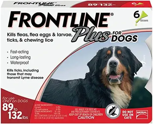 Frontline Plus Flea & Tick X-Large тукумундагы иттерди дарылоо