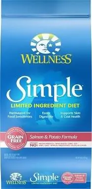 6Wellness Simple Limited Ingredient Diet Fórmula Sem Grãos Salmão e Batata Ração Seca para Cães