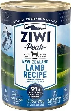 8 Konzervované krmivo pro psy Ziwi Peak Lamb Recept, 13,75 oz