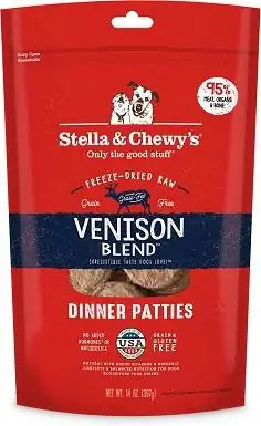 5Stella &Chewy's Venison Blend Dinner Patties Gefriergetrocknetes rohes Hundefutter