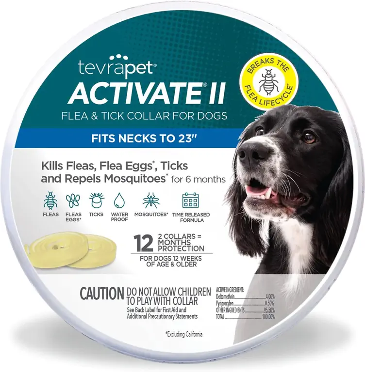 TevraPet Activate II Flea & Tick Collar иттер үчүн