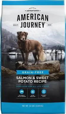 4American Journey Salmon & Sweet Potato Recipe อาหารสุนัขแบบแห้งปราศจากธัญพืช