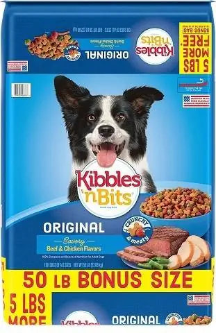 Kibbles 'n Bits Original Gurih Rasa Daging Sapi & Ayam Makanan Anjing Kering