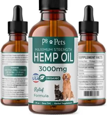 PB Pets Hemp Oil para sa Mga Aso at Pusa