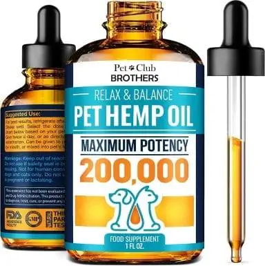 Petclubbrothers B Hemp Oil para sa Mga Aso at Pusa