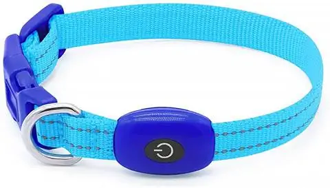 Vizpet LED Cat Dog Collar USB Rechargeable