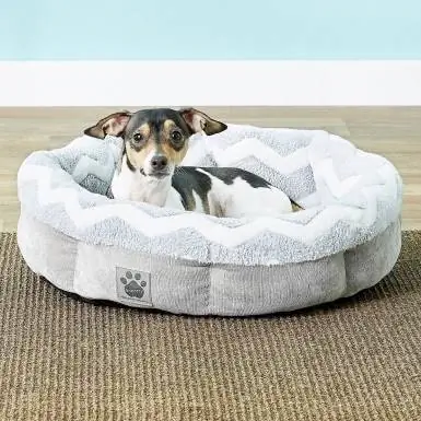 Sản phẩm dành cho thú cưng chính xác SnooZZy Round Shearling Bolster Dog Bed