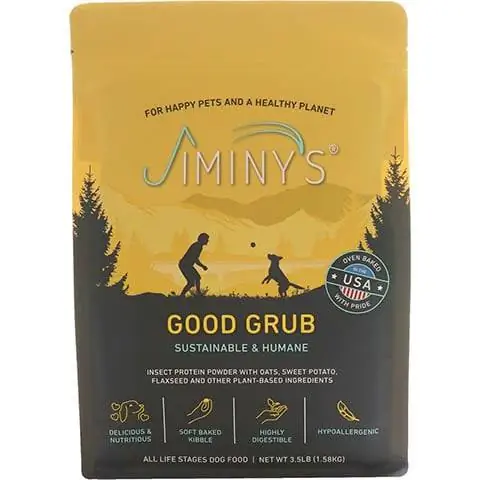 طعام الكلب الجاف من Jiminy's Good Grub