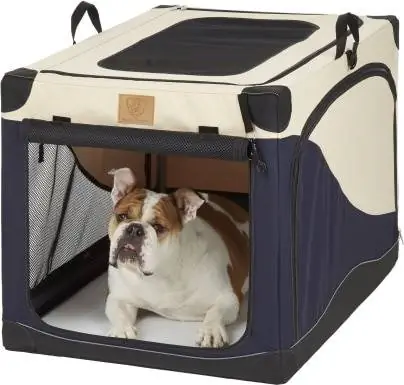 Precision Pet Products 4-Door Collapsible Soft-Sided Dog Crate