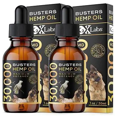 K2xLabs Max Potency Buster's Organic Hemp Oil