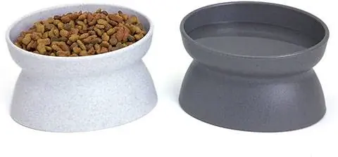 Kitty City բարձրացված Cat Food Bowl