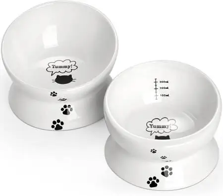 Y YHY Cat Food Bowls