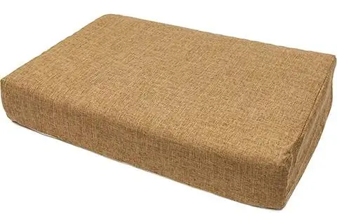 Cama para animais de estimação ecologicamente correta de bambu com espuma viscoelástica PETIQUE