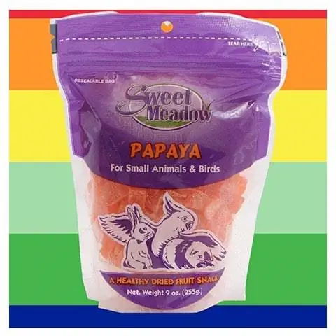 Sweet Meadow Dried Papaya Small Pet & Bird Treats