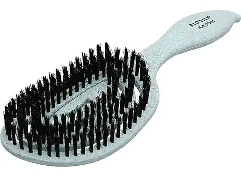 BioSilk Ramah Lingkungan Boar Hair Bristle Dog Brush