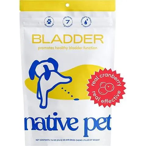 Chews de frango com bexiga de amora Native Pet