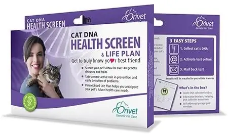 Orivet DNA-Test zur Identifizierung des Gesundheitszustands von Katzen