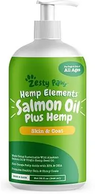 Zesty Paws Huile de saumon sauvage d'Alaska