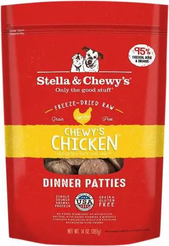 Stella &Chewy's Chicken Dinner Patties Lyofilizované surové krmivo pre psov